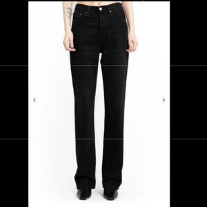Toteme straight black jeans size 26
